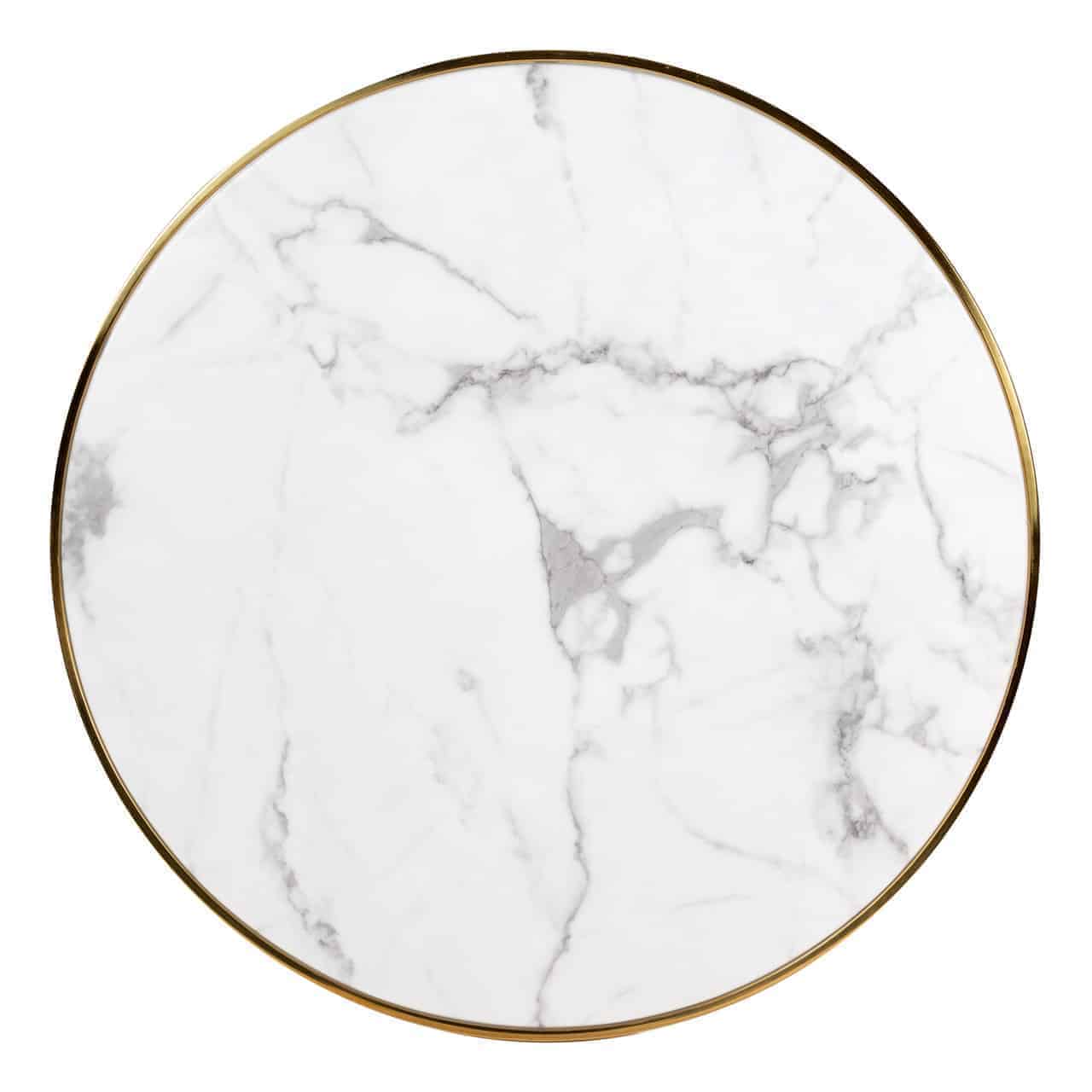 Marble | Esstisch Osteria rund (gold)