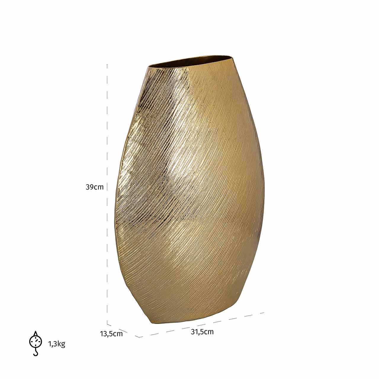 Richmond Decoration | Vase Evey (gold) L