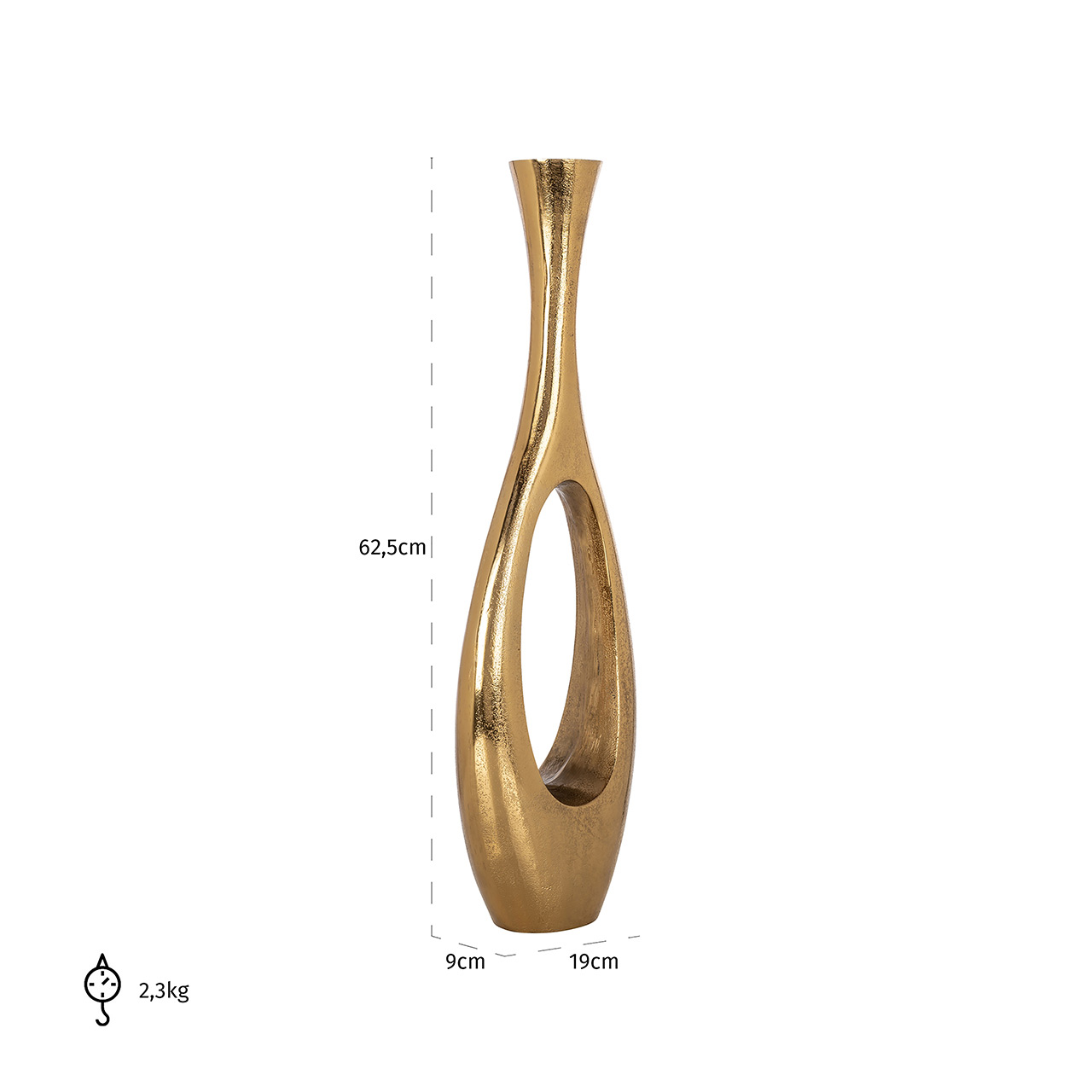 Richmond Decoration | Vase Florine (gold) L