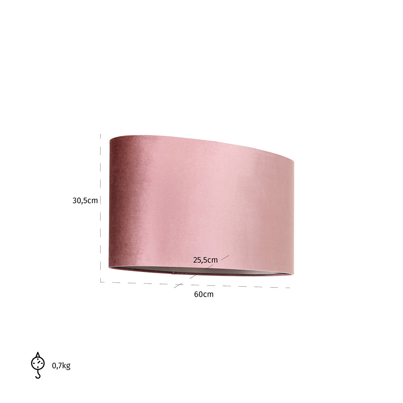 Richmond Decoration | Lampenschirm Old oval (pink)