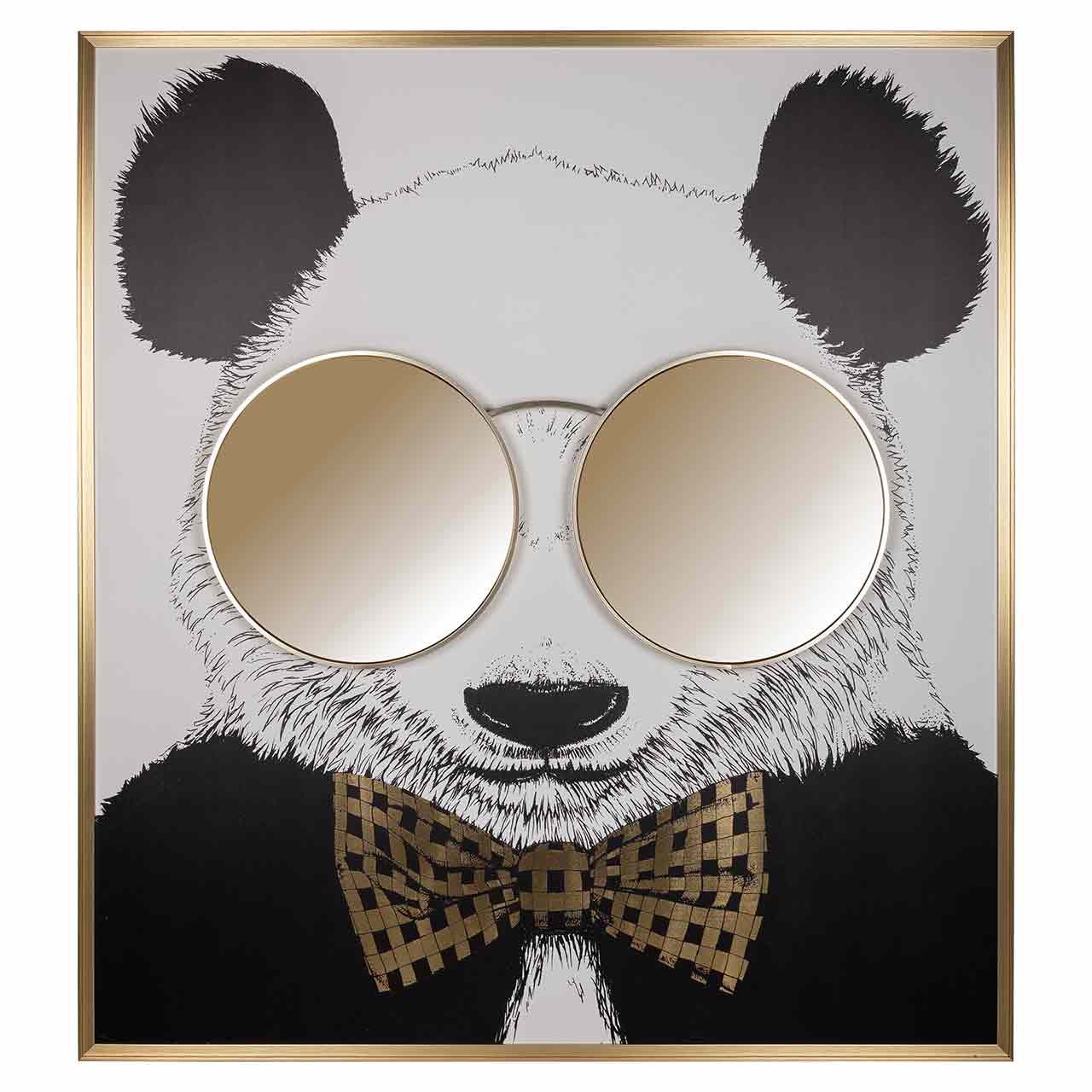 Richmond Decoration | Wandbild shiny Panda (gold)