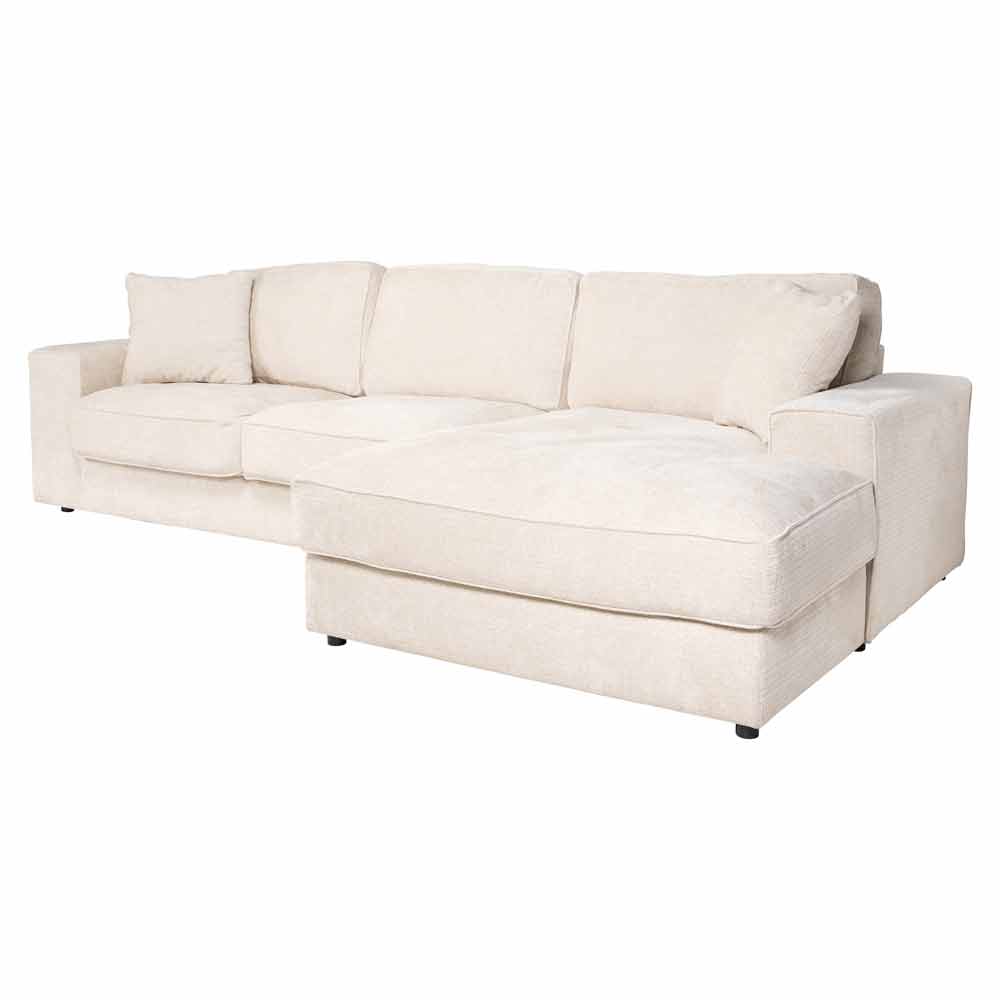 Sofa Santos 2,5-seater + lounge right (Niagara 902 beige)