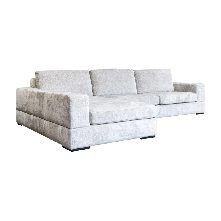 Sofa Pasha 3-Sitzer mit Lounge links (weiß)