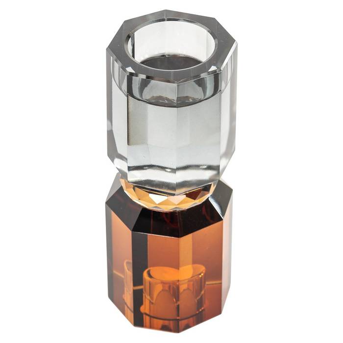 Kerzenhalter Thyra aus Glas mit schlichtem, elegantem Design. Lässt Kerzenlicht stilvoll erstrahlen und sorgt für eine stimmungsvolle Atmosphäre in jedem Raum.