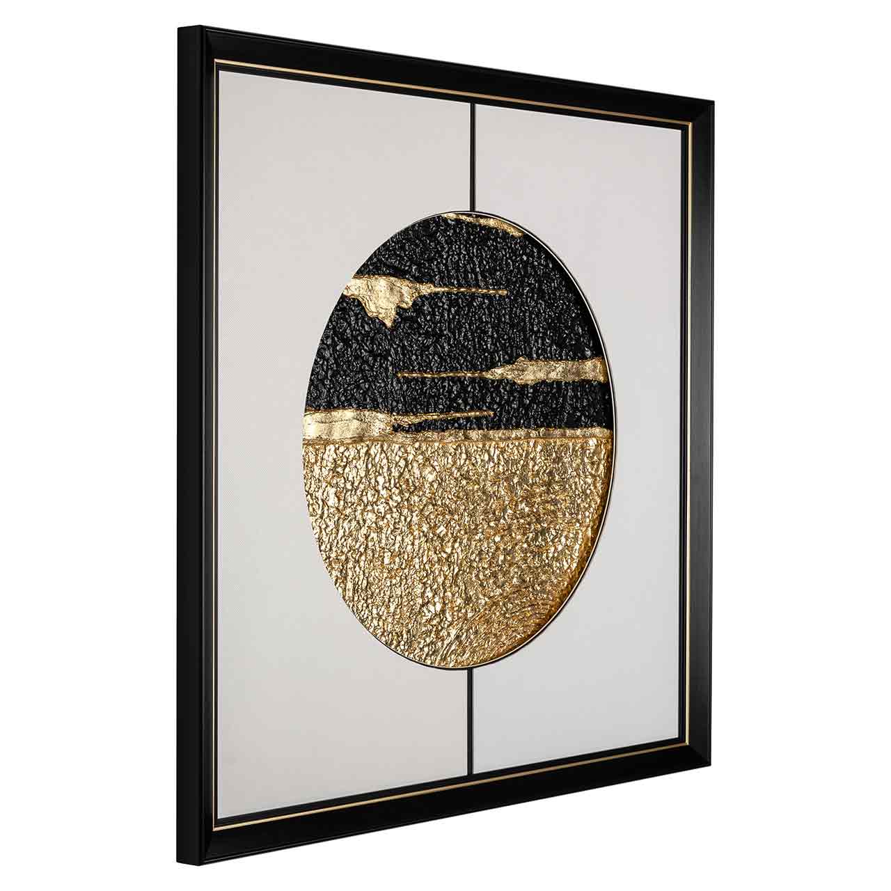 Richmond Decoration | Wandbild Moon (schwarz/gold)