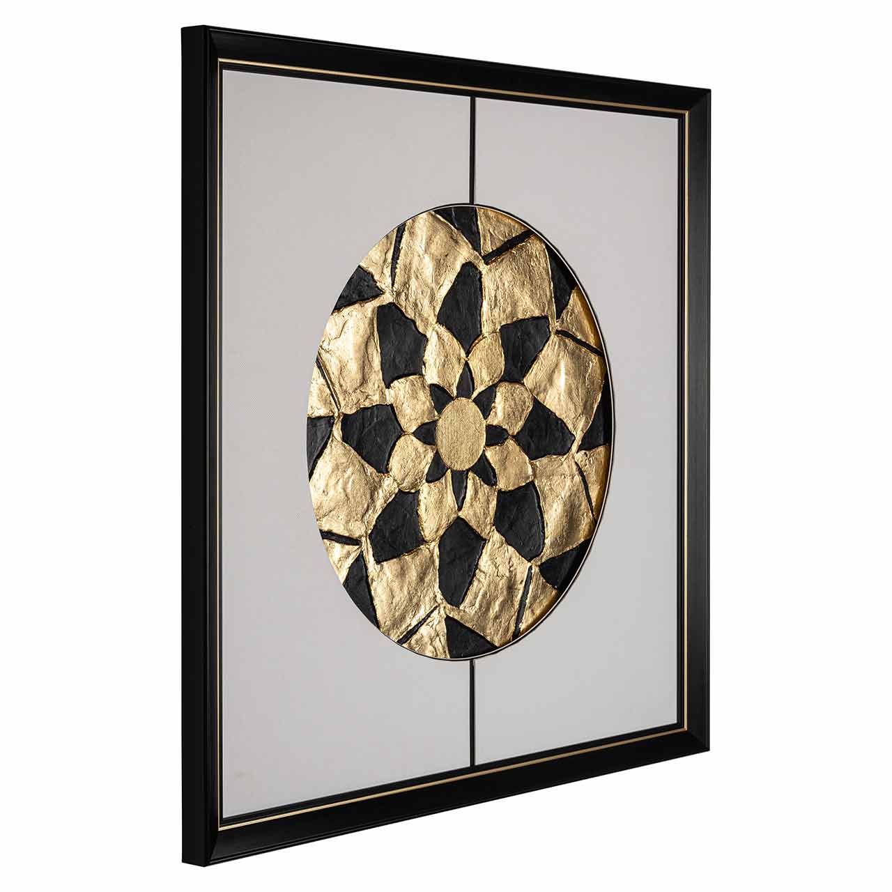 Richmond Decoration | Wandbild Sun (schwarz/gold)