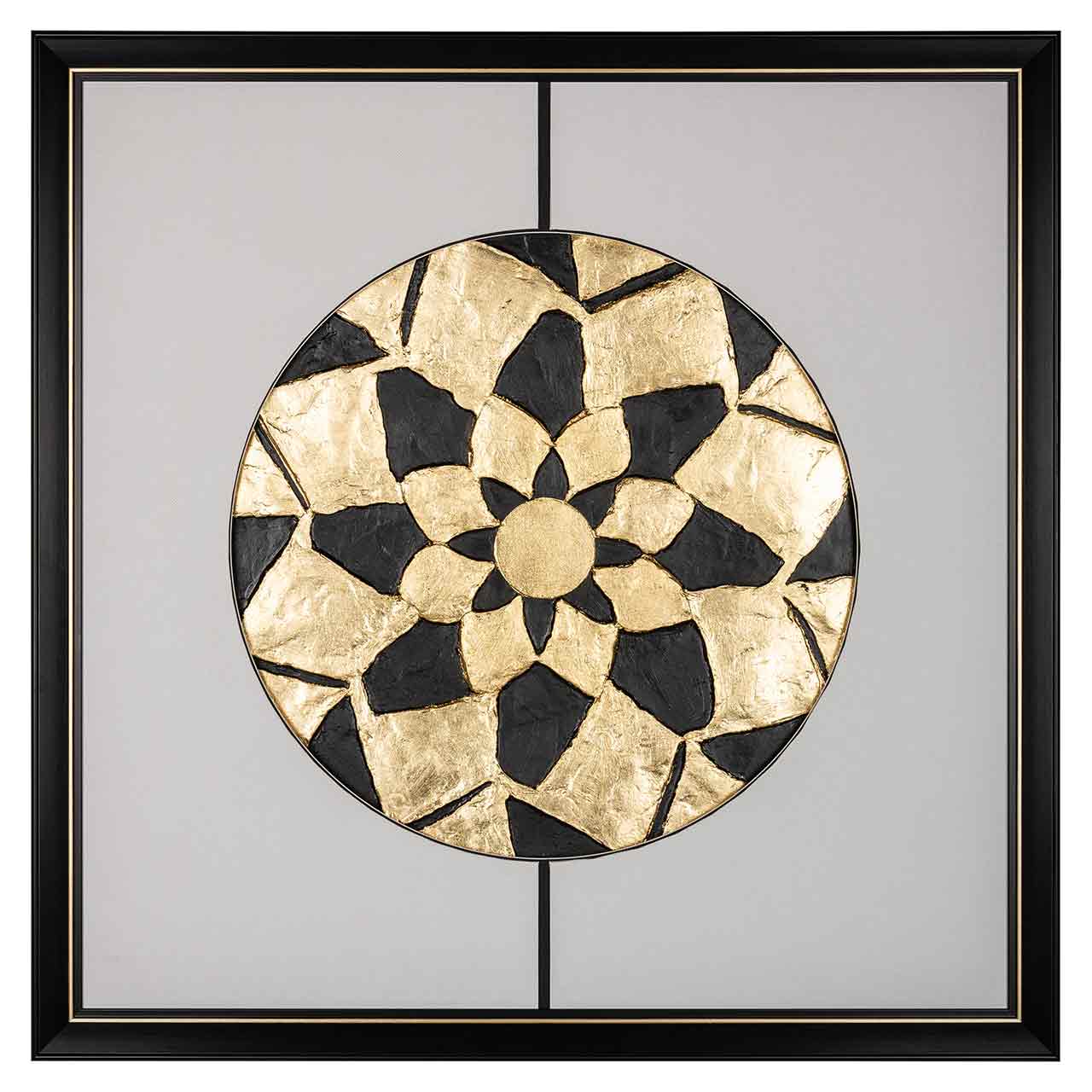 Richmond Decoration | Wandbild Sun (schwarz/gold)