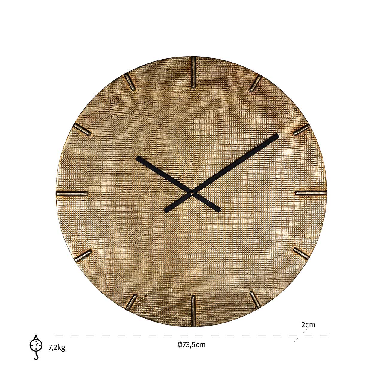 Richmond Decoration | Uhr Zane (gold)