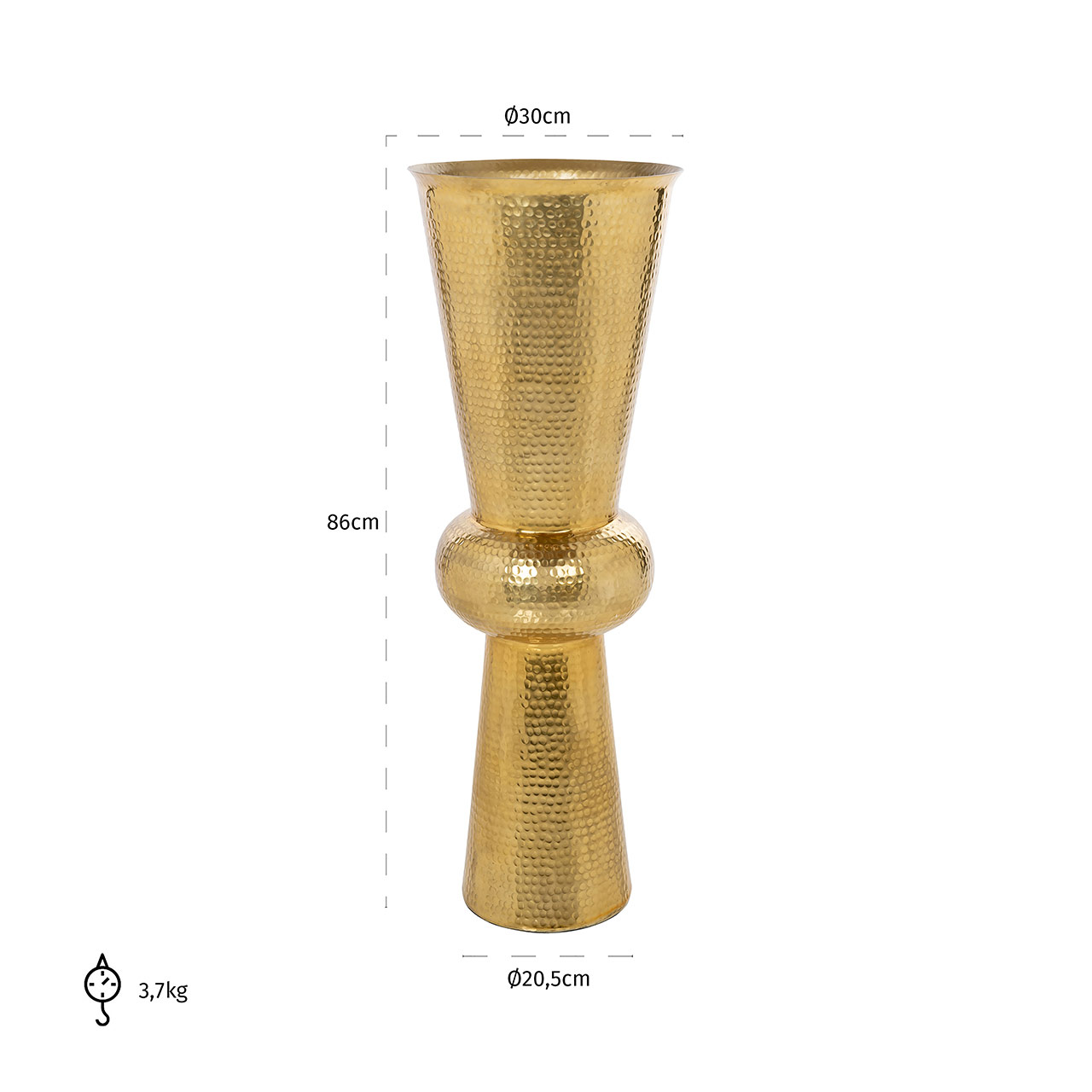 Richmond Decoration | Vase Carice (gold)