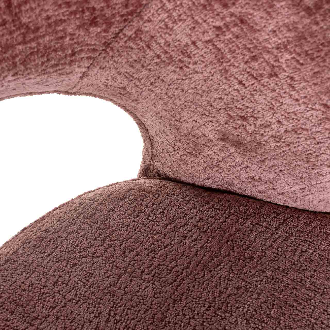 Barhocker Savoy aus Chenille (rose)