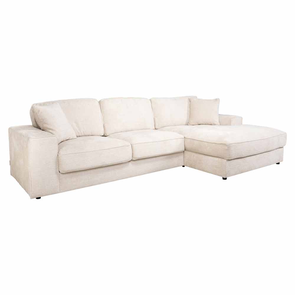 Sofa Santos 2,5-seater + lounge right (Niagara 902 beige)