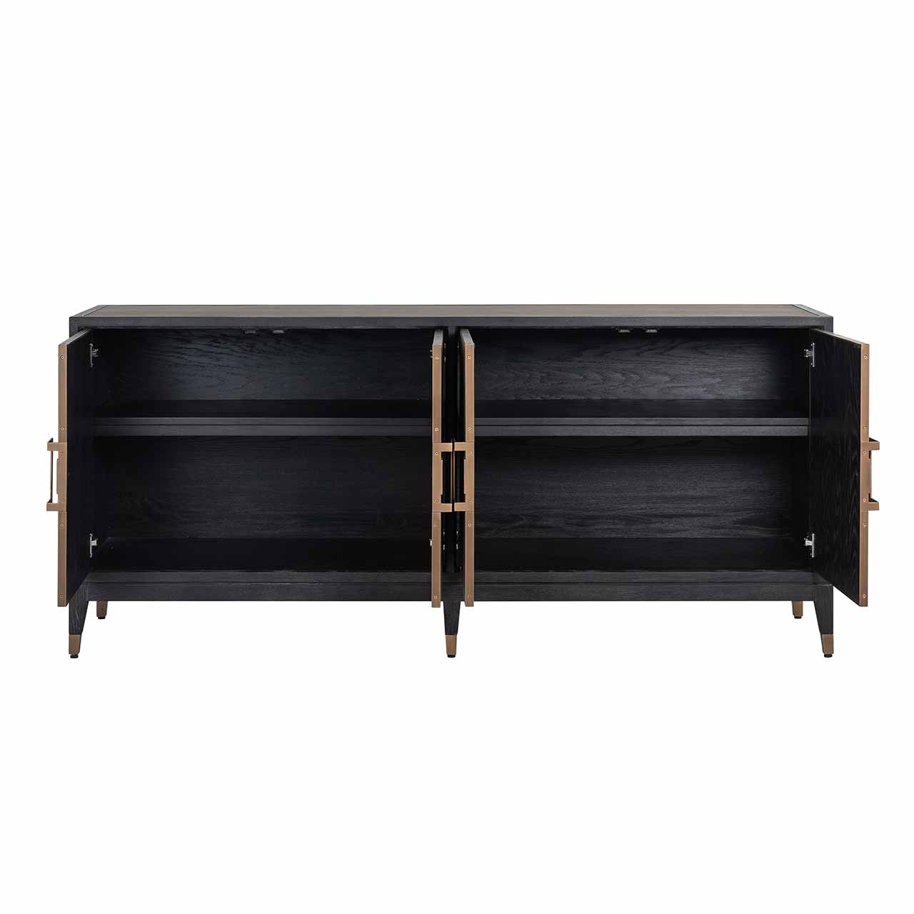 Bloomville | Sideboard mit 4 Türen (gold)