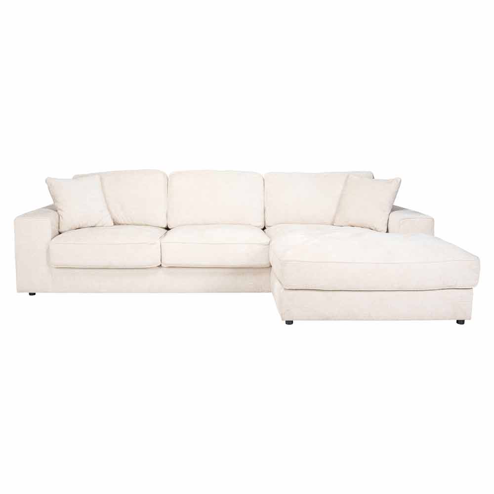 Sofa Santos 2,5-seater + lounge right (Niagara 902 beige)