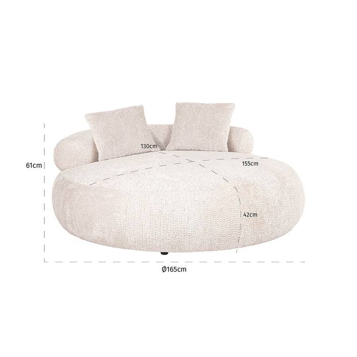 Sofa Tivola rund (Be Lovely 11 Cream)