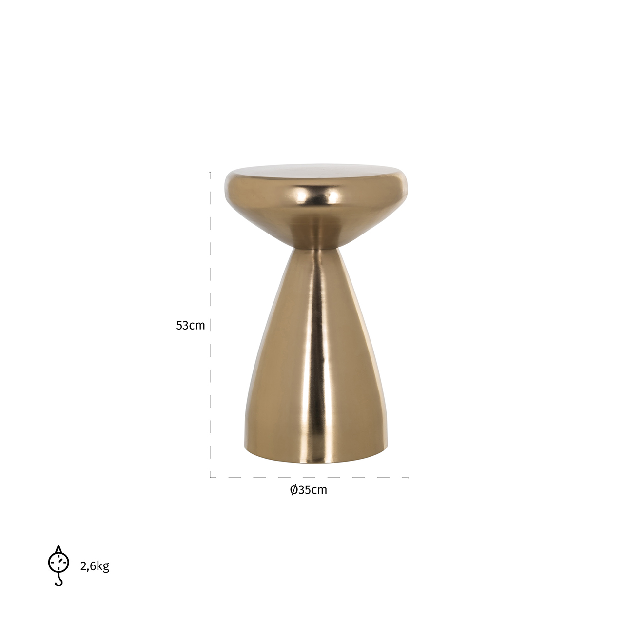 Urban | Beistelltisch Arlo (gold)