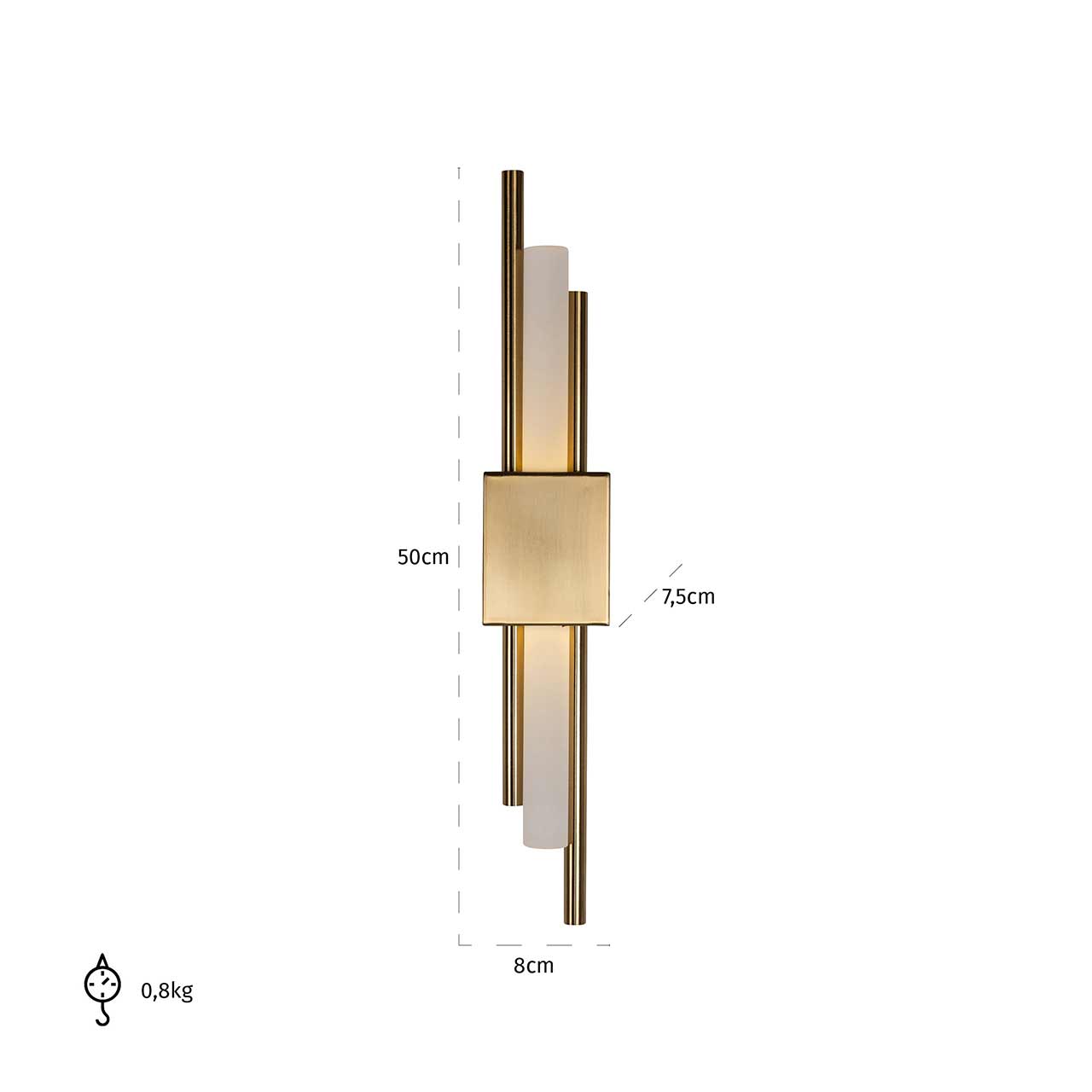 Wandlampe Mylas (gold)